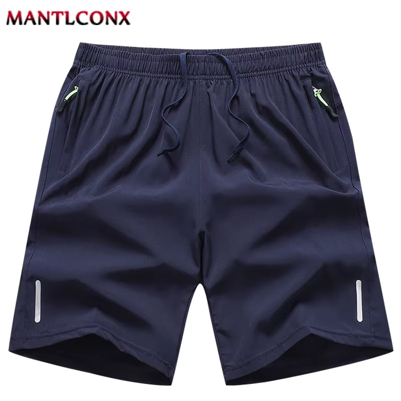 Summer Men'S Shorts Cool Sportswear Running Sport Shorts Casual Bottoms Gym Fitness Training Jogging Short Pants Men Black Gray