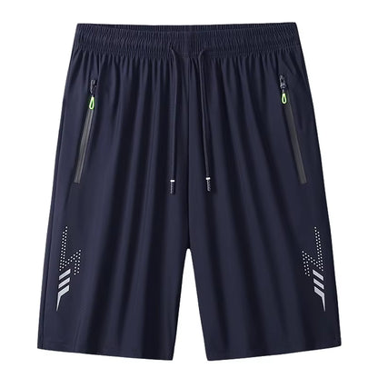 Summer Men'S Shorts Cool Sportswear Running Sport Shorts Casual Bottoms Gym Fitness Training Jogging Short Pants Men Black Gray