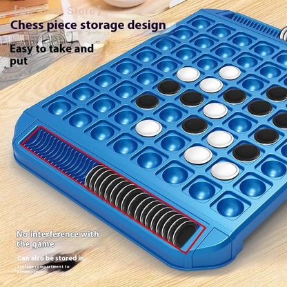 【M】1 Set 2 Player Family Fun Educational Toys Backgammon Strategy Chess Board Games Portable Interactive Kid Toy for Home Travel