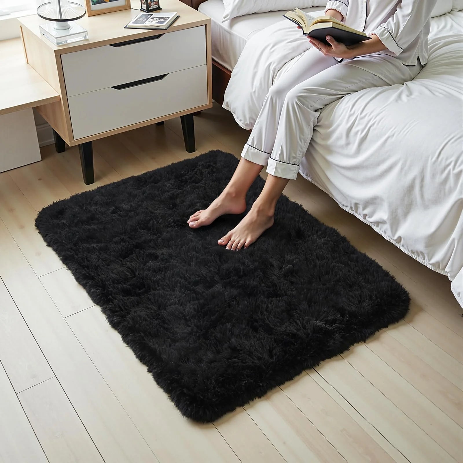 Tie-Dye Plush Carpet Living Room Decoration Soft Fluffy Home Mat Children'S Room Baby Crawling Non-Slip Blanket