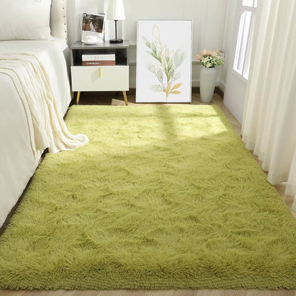 Tie-Dye Plush Carpet Living Room Decoration Soft Fluffy Home Mat Children'S Room Baby Crawling Non-Slip Blanket