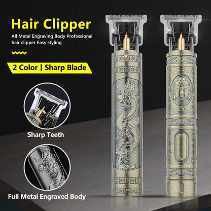 Retro T9 Original Haircutting Machine Set Jackets Trimmer Men'S Electric Shaver Male Lence Pro Barber Shaver for Sensitive Areas