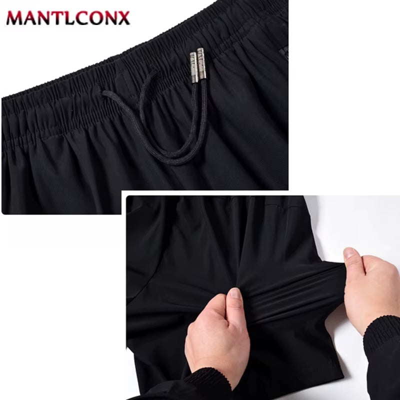 Summer Men'S Shorts Cool Sportswear Running Sport Shorts Casual Bottoms Gym Fitness Training Jogging Short Pants Men Black Gray