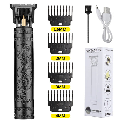 Retro T9 Original Haircutting Machine Set Jackets Trimmer Men'S Electric Shaver Male Lence Pro Barber Shaver for Sensitive Areas