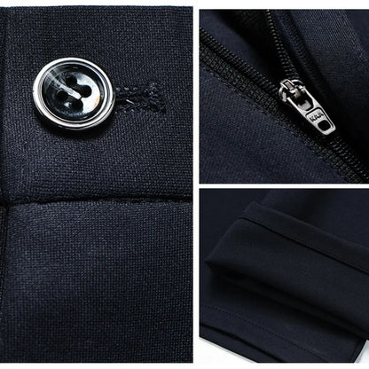 Men'S Casual Pants Non-Ironing Anti-Wrinkle Elastic Suit Pants Small Foot Thin Solid Trousers Stretchy Hot Selling Male Bottoms