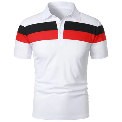 Summer Luxury Polo Shirt Mens Polo Large T Shirts Stritching Shorts Sleeve Turn-Down Collar Business Tee Shirt Sweatwear 6XL