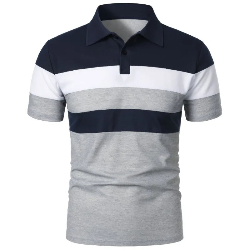 Summer Luxury Polo Shirt Mens Polo Large T Shirts Stritching Shorts Sleeve Turn-Down Collar Business Tee Shirt Sweatwear 6XL