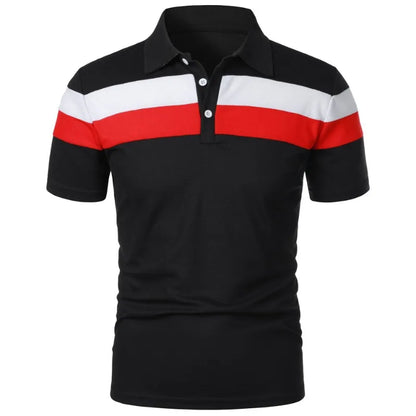 Summer Luxury Polo Shirt Mens Polo Large T Shirts Stritching Shorts Sleeve Turn-Down Collar Business Tee Shirt Sweatwear 6XL
