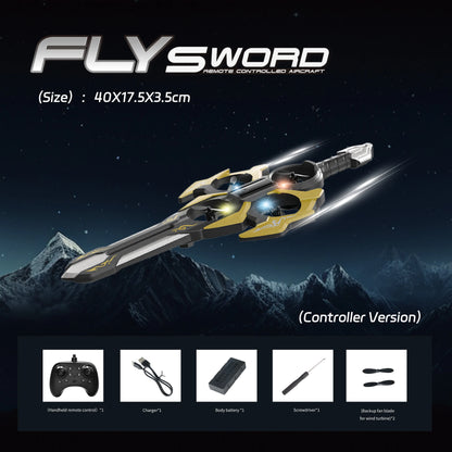 New 2025 Sensory Sword Remote Control Toy Drone - Induction Flight Interactive Sword Toy for Boys Fixed Wing Airplane