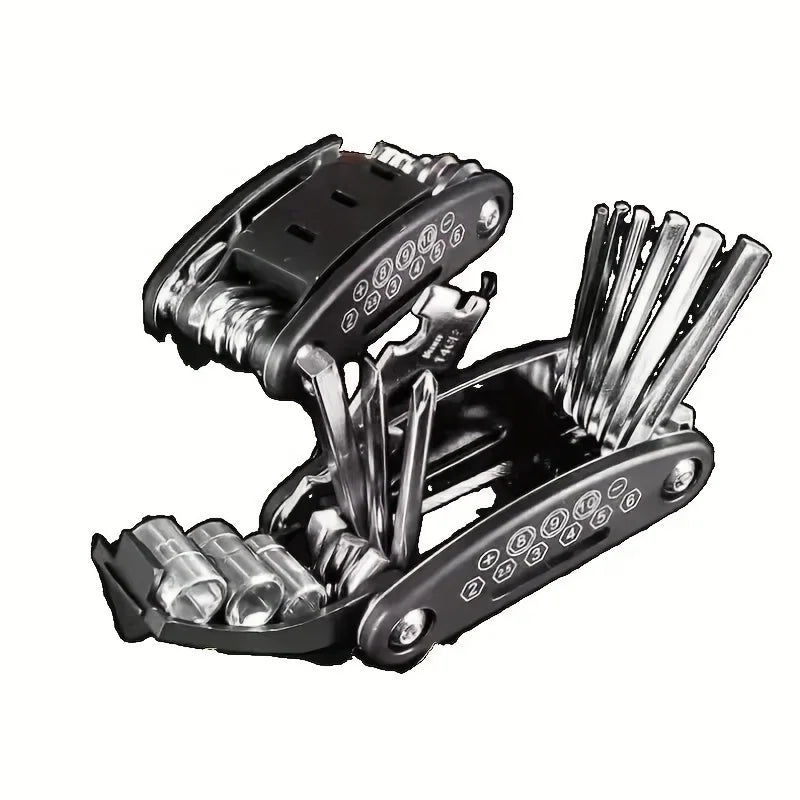 16-In-1 Socket Wrench Set, Non-Slip Rotating Head. Durable Stainless Steel for Home & Car Repairs. Easy & Universal Tool.