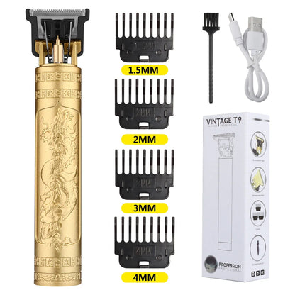 Retro T9 Original Haircutting Machine Set Jackets Trimmer Men'S Electric Shaver Male Lence Pro Barber Shaver for Sensitive Areas