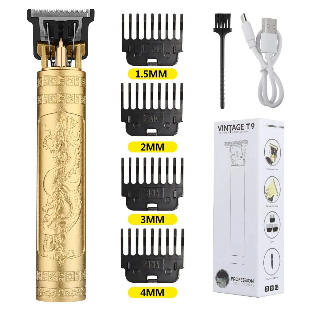 Retro T9 Original Haircutting Machine Set Jackets Trimmer Men'S Electric Shaver Male Lence Pro Barber Shaver for Sensitive Areas