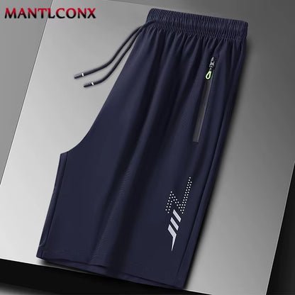 Summer Men'S Shorts Cool Sportswear Running Sport Shorts Casual Bottoms Gym Fitness Training Jogging Short Pants Men Black Gray