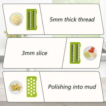 16-In-1 Vegetable Fruit Kitchen Chopper Cutter Food Onion Veggie Dicer Slicer