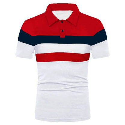 Summer Luxury Polo Shirt Mens Polo Large T Shirts Stritching Shorts Sleeve Turn-Down Collar Business Tee Shirt Sweatwear 6XL