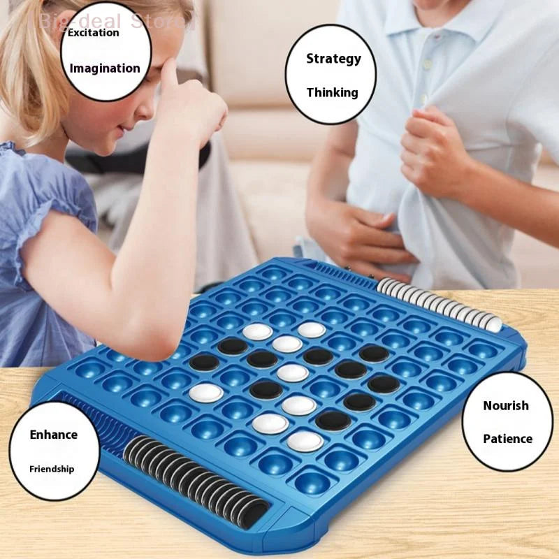 【M】1 Set 2 Player Family Fun Educational Toys Backgammon Strategy Chess Board Games Portable Interactive Kid Toy for Home Travel