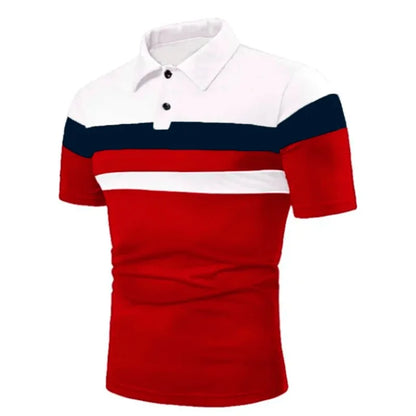 Summer Luxury Polo Shirt Mens Polo Large T Shirts Stritching Shorts Sleeve Turn-Down Collar Business Tee Shirt Sweatwear 6XL